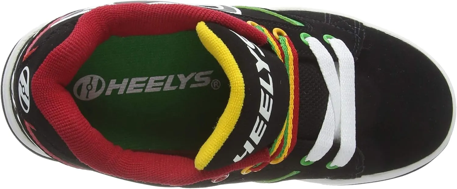 Heelys Boy's Propel 2.0 (Little Kid/Big Kid/Adult) Black/Reggae Sneaker
