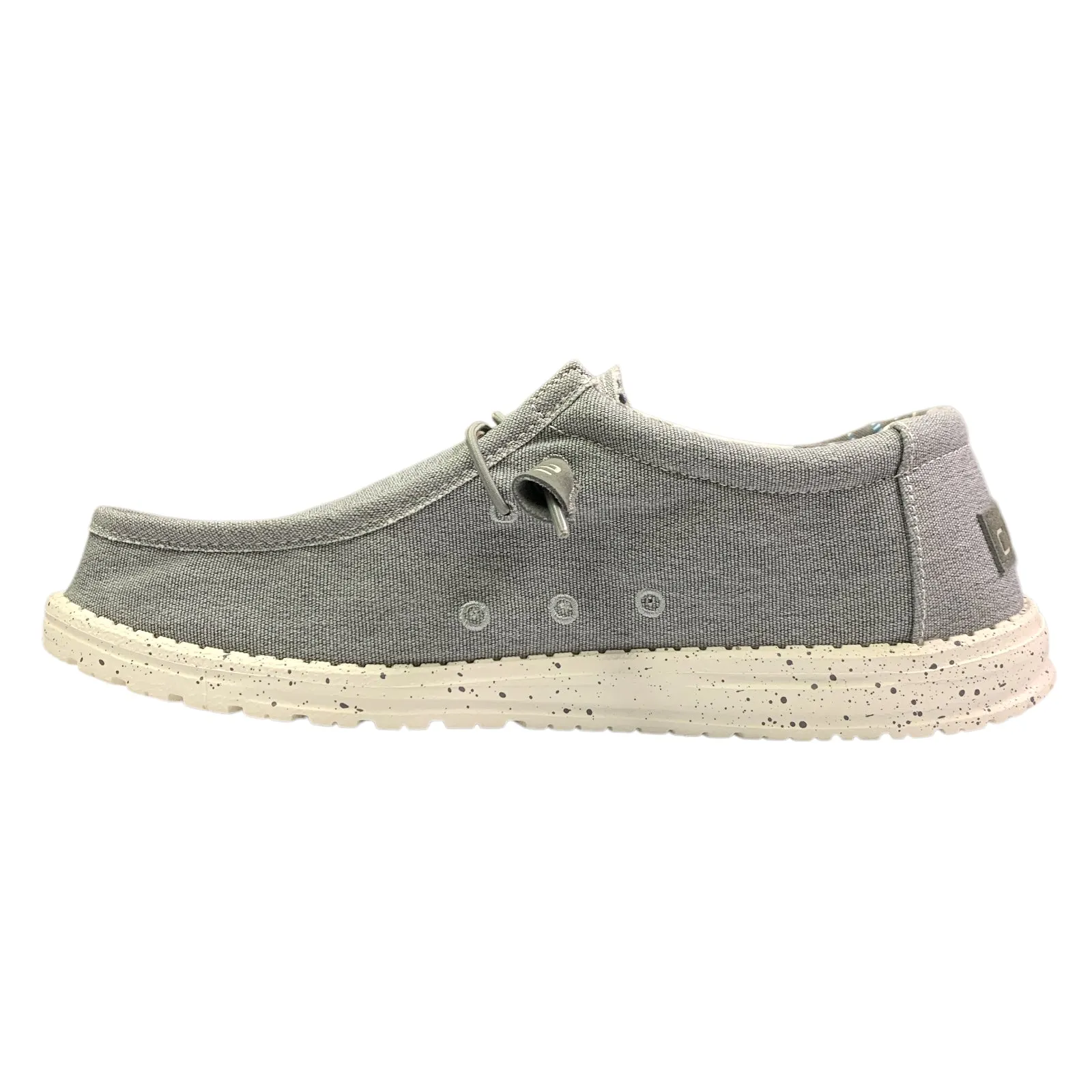 Hey Dude Men's Wally Stretch, Canvas Lightweight Moc-Toe Slip-Ons