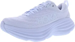 Hoka Women's Bondi 8 Sneaker, White/White, 7
