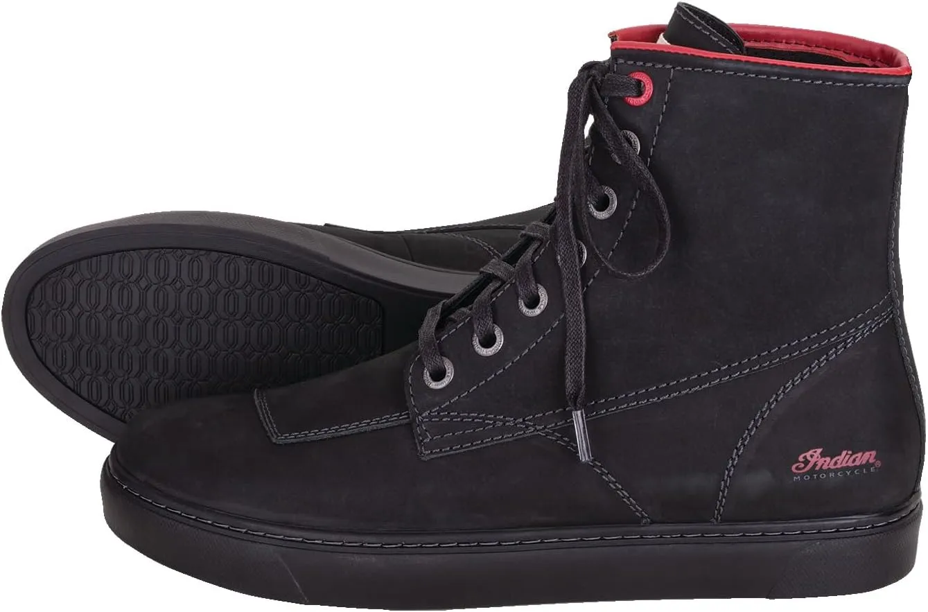 Indian Motorcycle Men's Leather Bryant Sneaker, Black