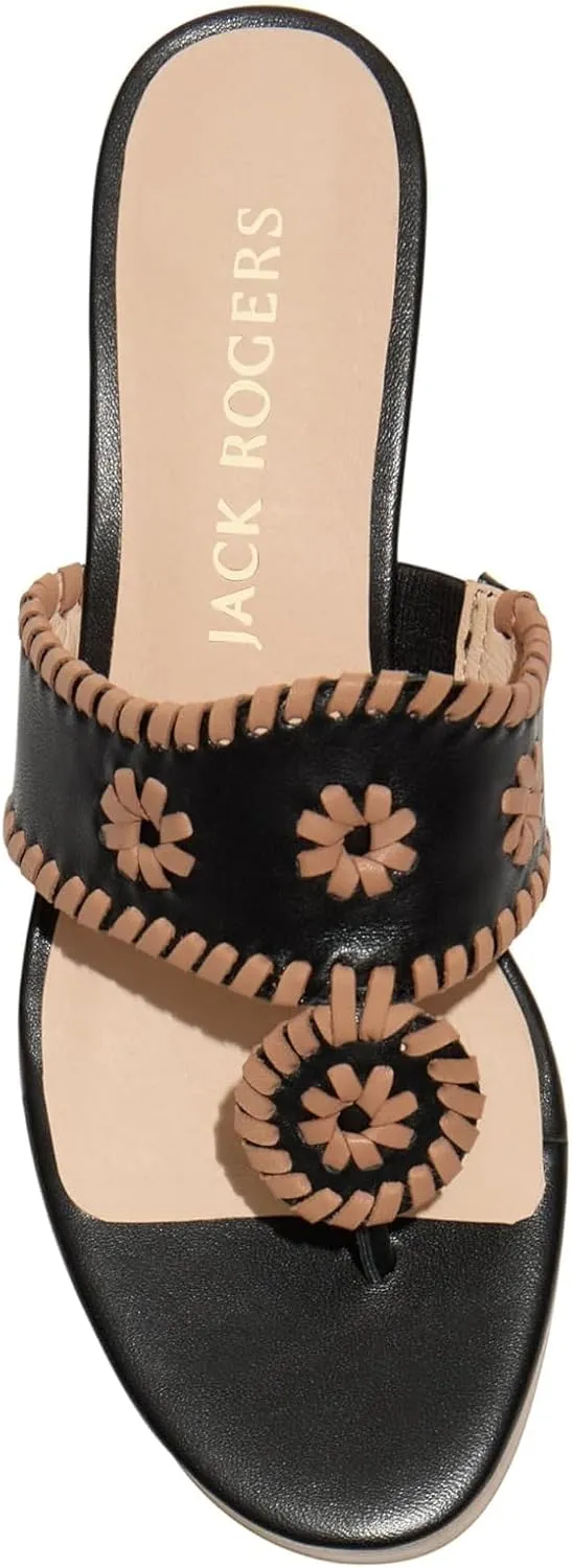 Jack Rogers Women's Jacks Mid Wedge-Stacked-Nappa Sandal
