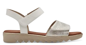 Jana Ladies Low Wedge Velcro Sandal 28265-42 196