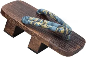 Japanese Style Cosplay Wooden Slippers Ninja Flip Flop Geta Sandal Clogs