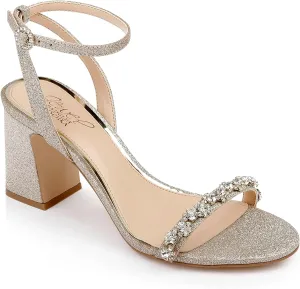 Jewel Badgley Mischka Alyna Bejeweled Block Heel