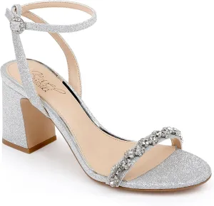 Jewel Badgley Mischka Alyna Bejeweled Block Heel