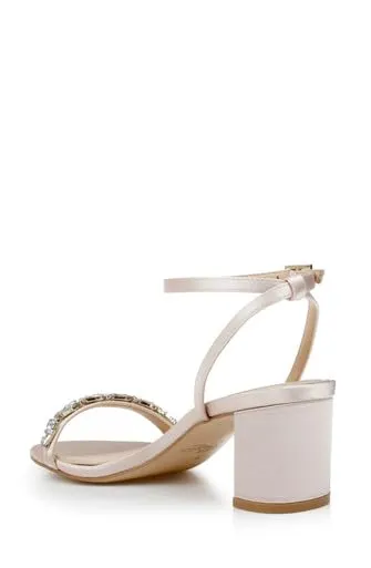 Jewel Badgley Mischka Danni Low Block Heel Sandal