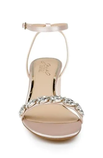Jewel Badgley Mischka Danni Low Block Heel Sandal