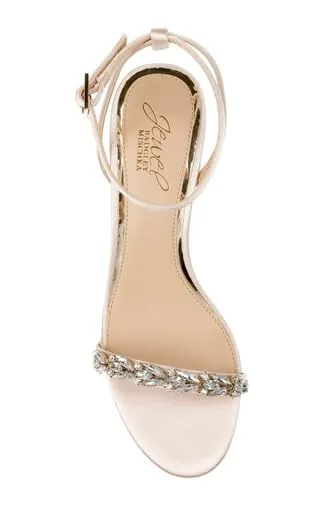 Jewel Badgley Mischka Danni Low Block Heel Sandal