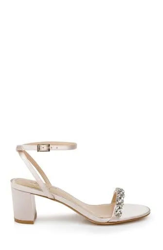 Jewel Badgley Mischka Danni Low Block Heel Sandal