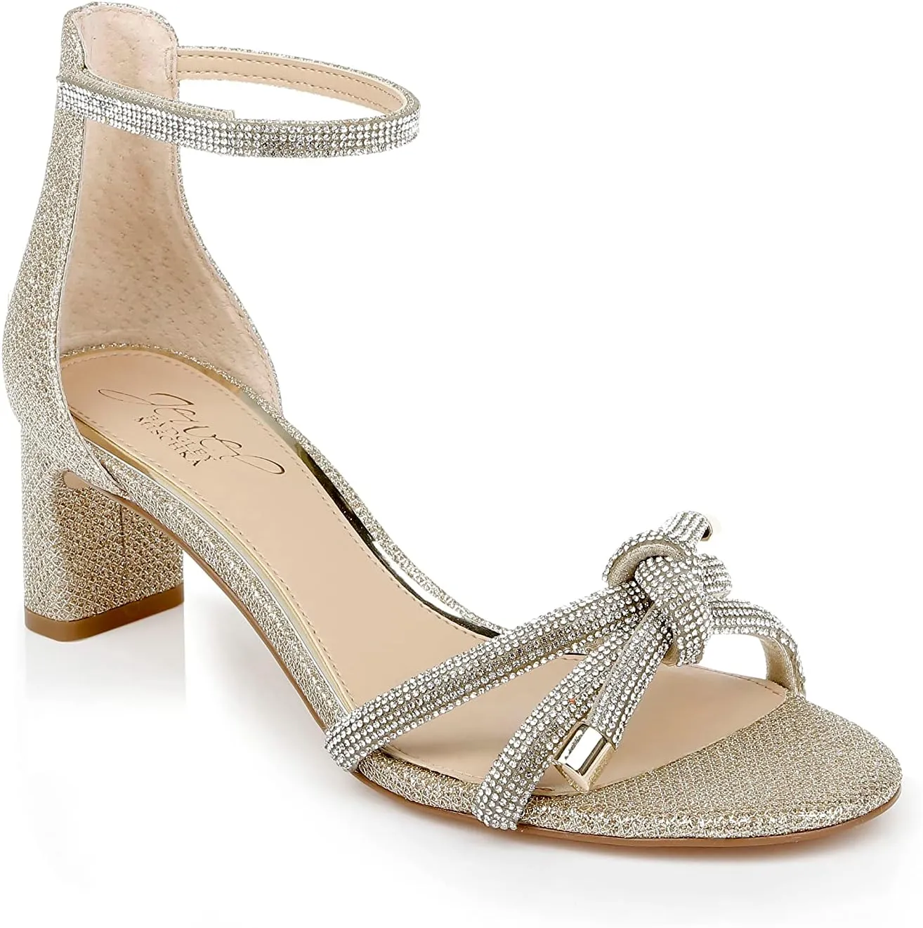 Jewel Badgley Mischka Lena Knotted Mid Heel