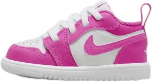 Jordan 1 Low Alt Baby/Toddler Shoes (FN7398-600, Fire Pink/White/Iris Whisper) Size 4