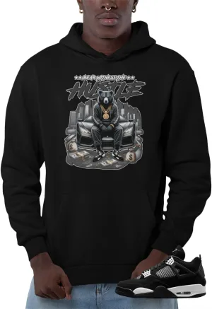 Jordan 4 White Thunder Men's Hoodie To Match Sneakers