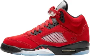 Jordan Nike Unisex Air 5 Retro (GS) Sneaker, Kids, Varsity Red, 4 M US
