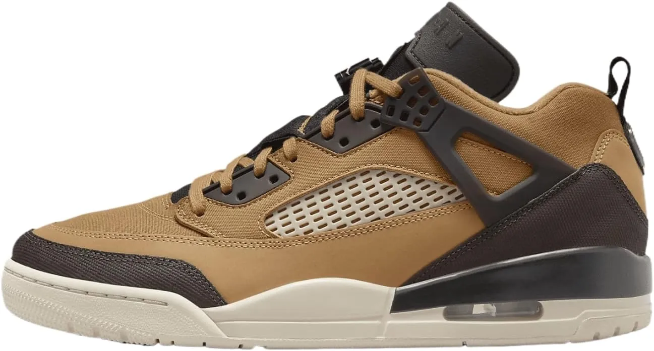 Jordan Spizike Low Men's Shoes (FQ1759-202, Flax/Black/Sanddrift/Baroque Brown) Size 8.5