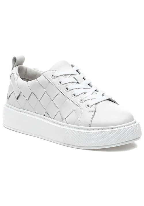 J/Slides Dede White Leather 6.5 M