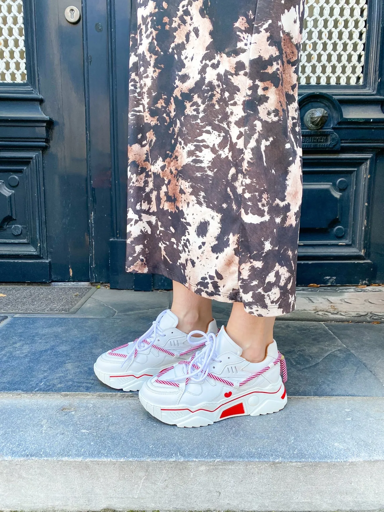 JUPITER heart - Sneakers | White / Red