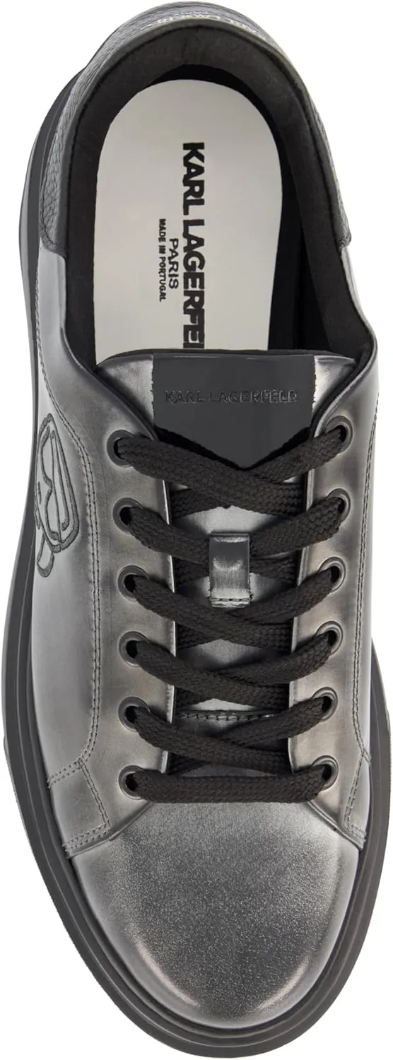Karl Lagerfeld Paris Men's Embroidered Karl Head Profile Sneaker