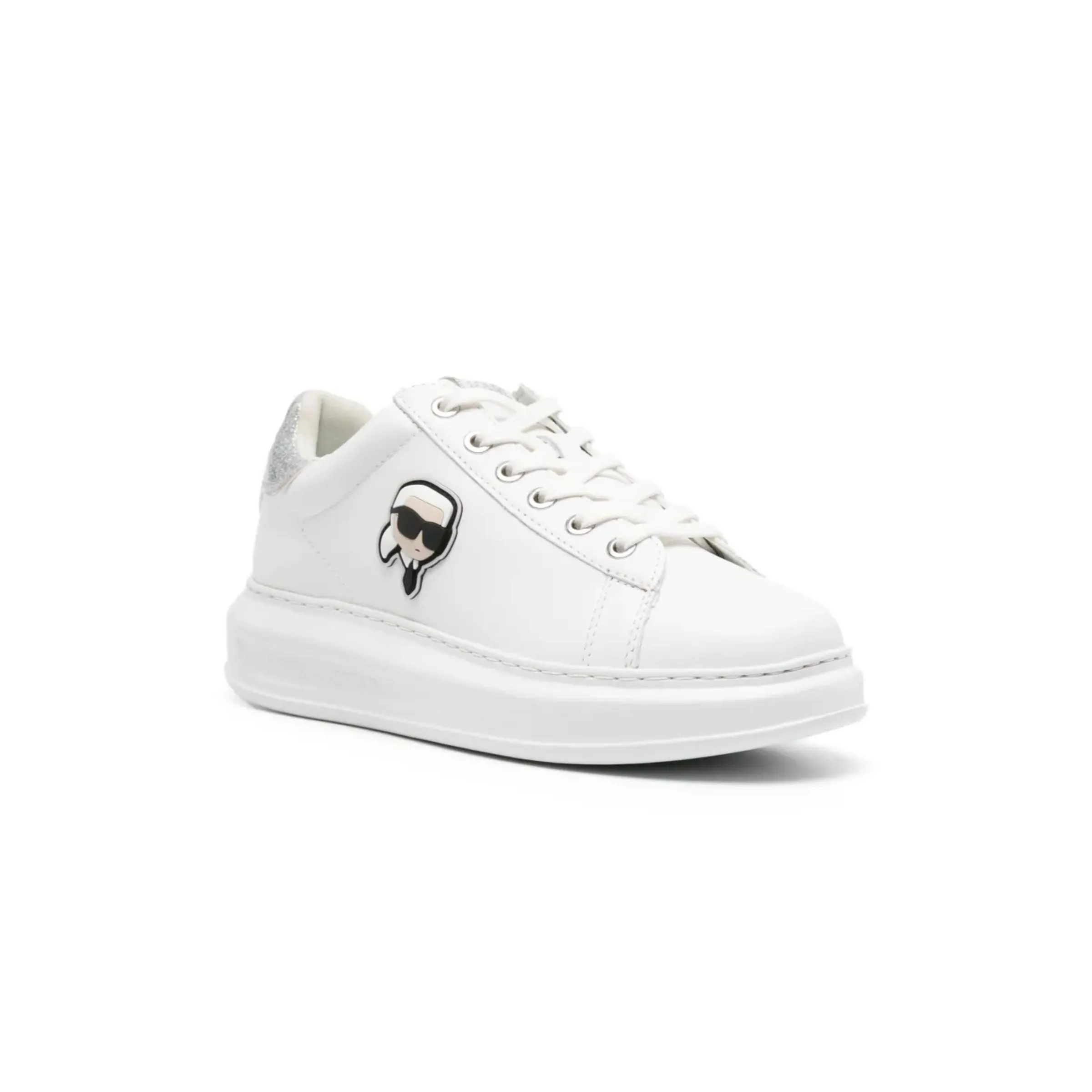 Karl Sneaker Ladies Sneaker Kapri Karl White-Silver