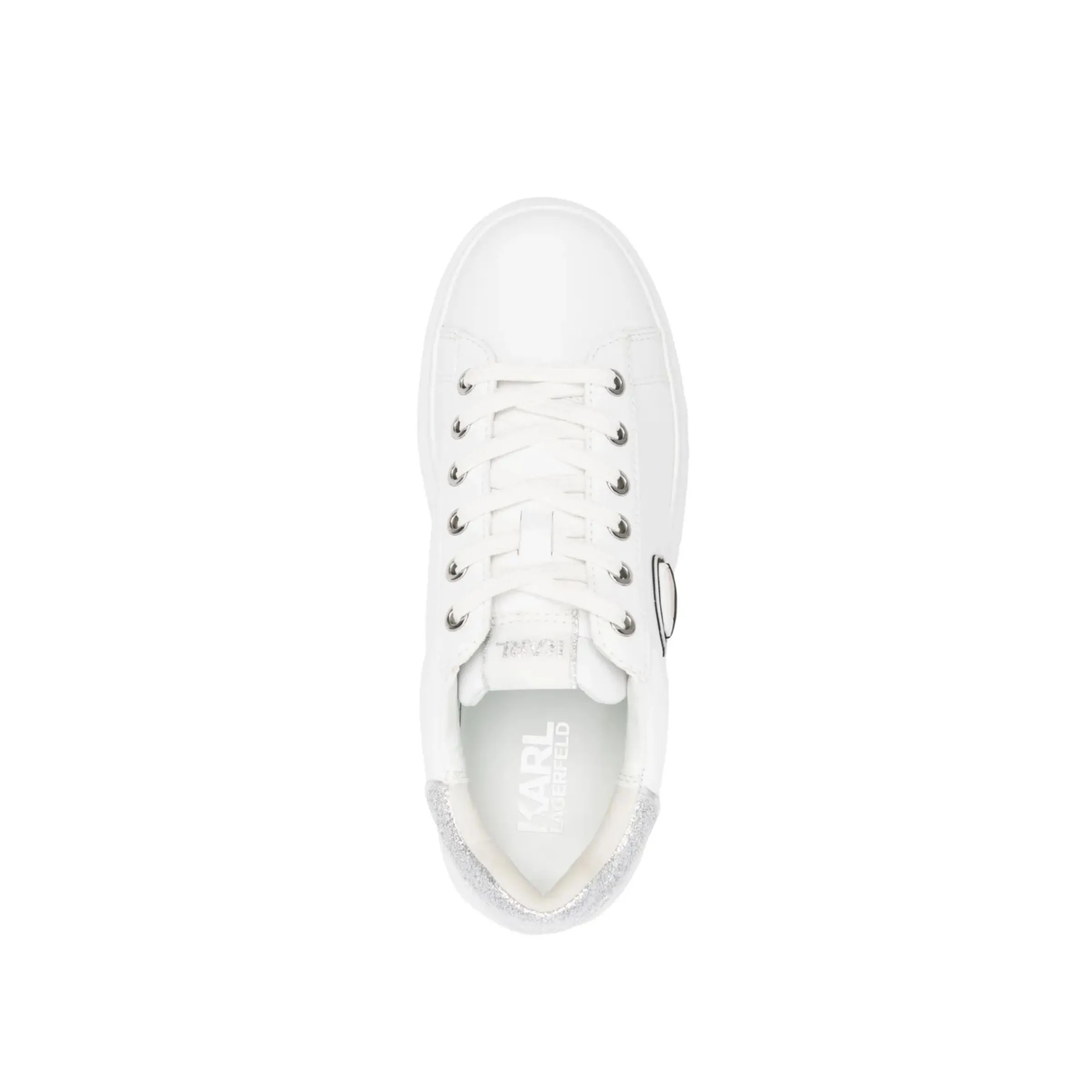 Karl Sneaker Ladies Sneaker Kapri Karl White-Silver