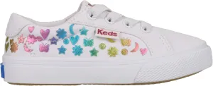 Ked's Kids Girls KE02201250 Sneaker, White/Rainbow, 6.5 Little Kid