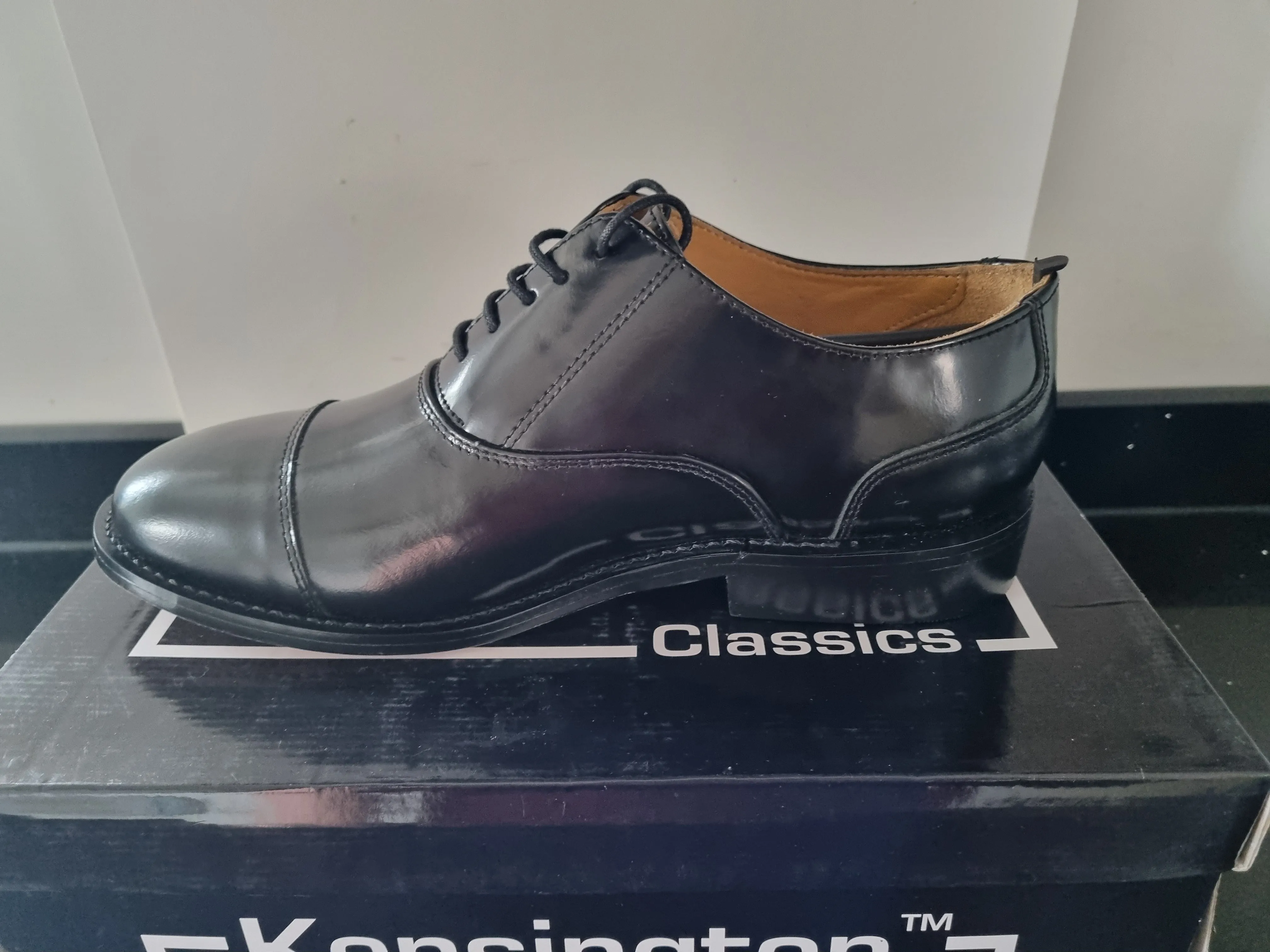 Kensington Black Oxford Shoe (M802A)