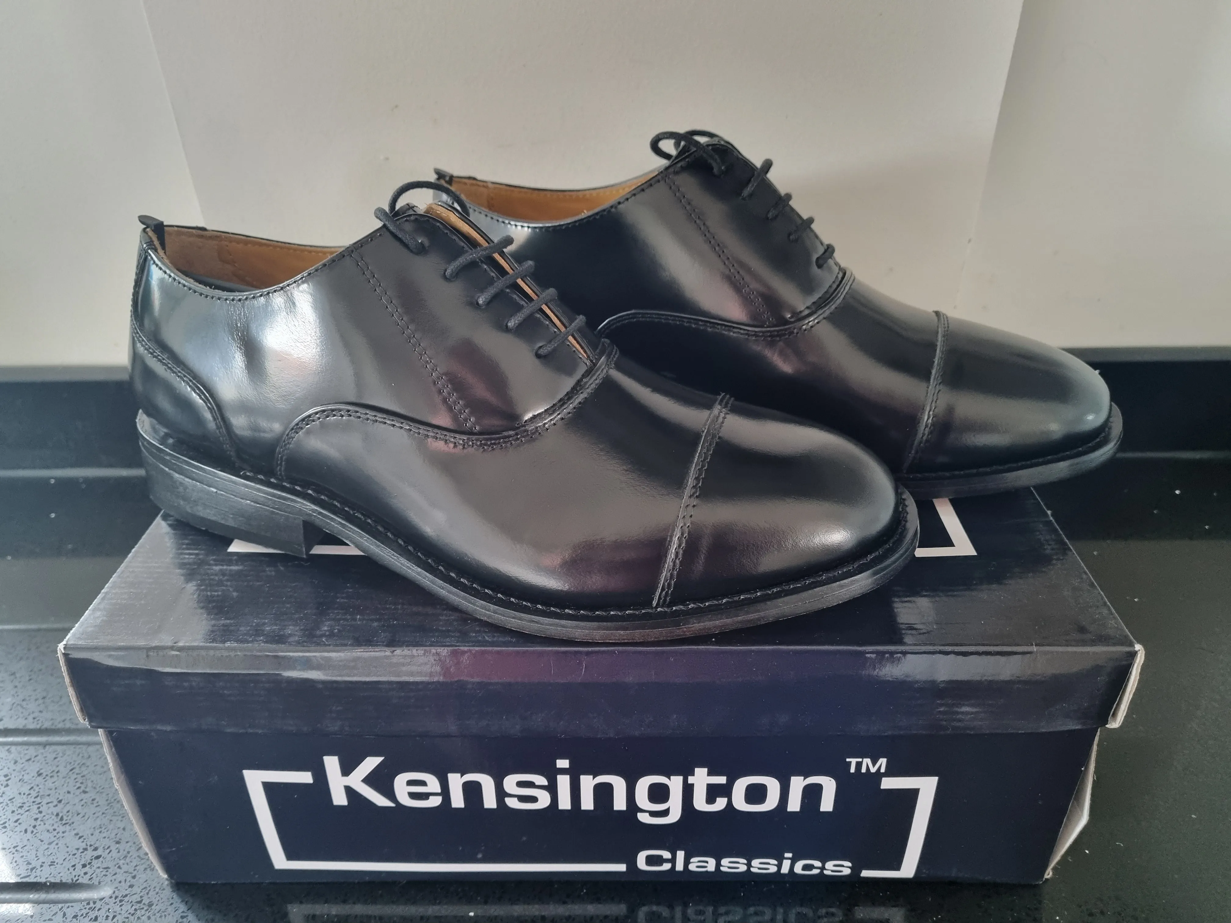 Kensington Black Oxford Shoe (M802A)