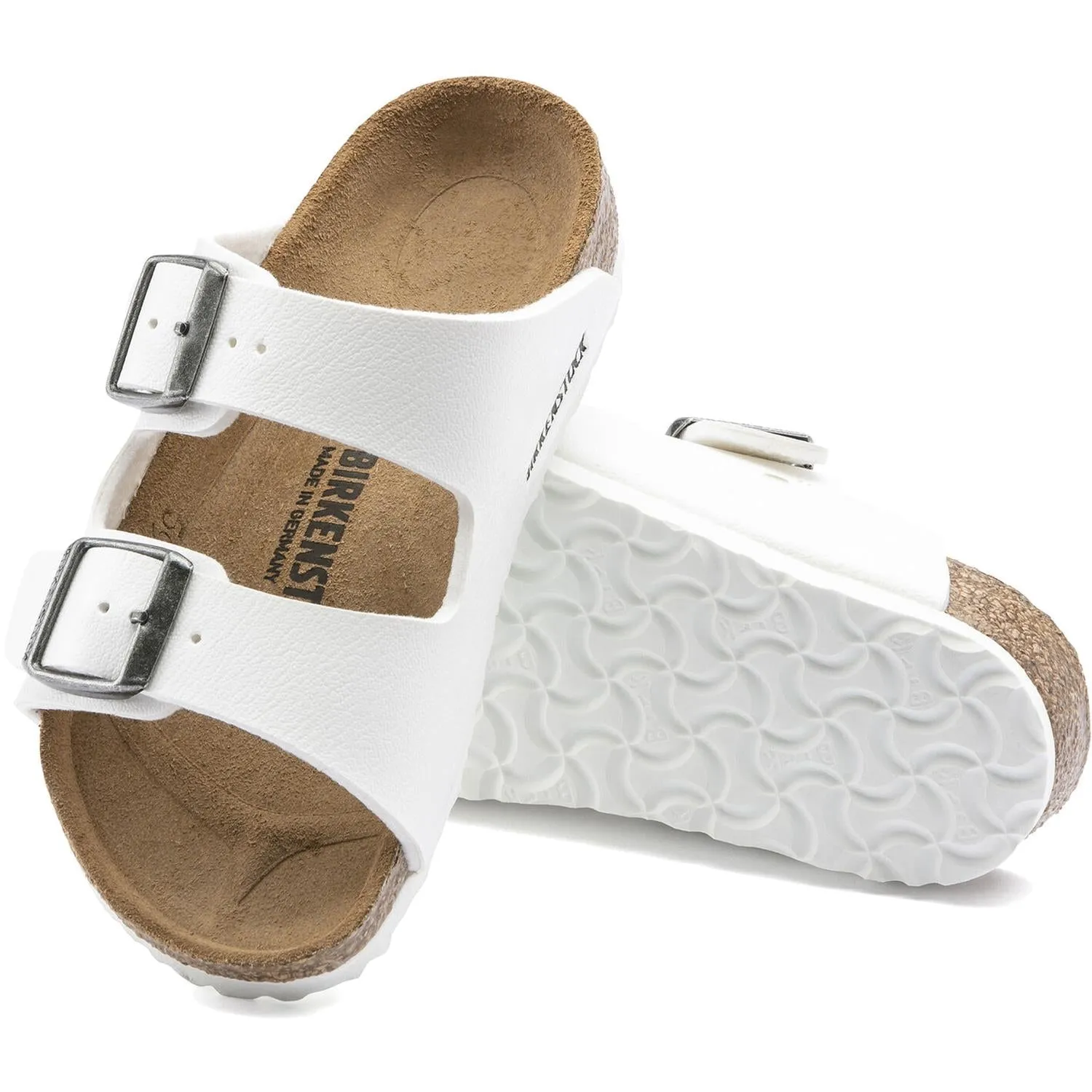 Kid's Birkenstock Arizona White Birko-Flor