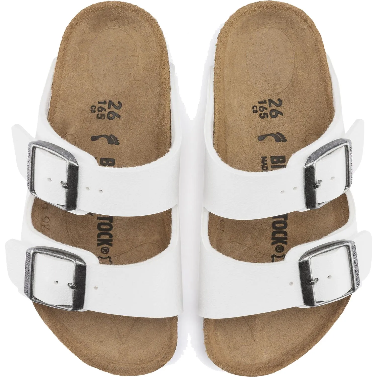 Kid's Birkenstock Arizona White Birko-Flor