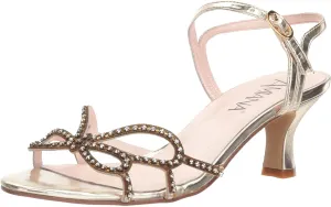 Kid's Butterfly Rhinestone Sandal, Gold, 38 M EU/8 M US