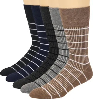 KM Legend Men's Dress Socks Classic Fine Lightweight for Formal and Casual Wear (5 Pair Pack)