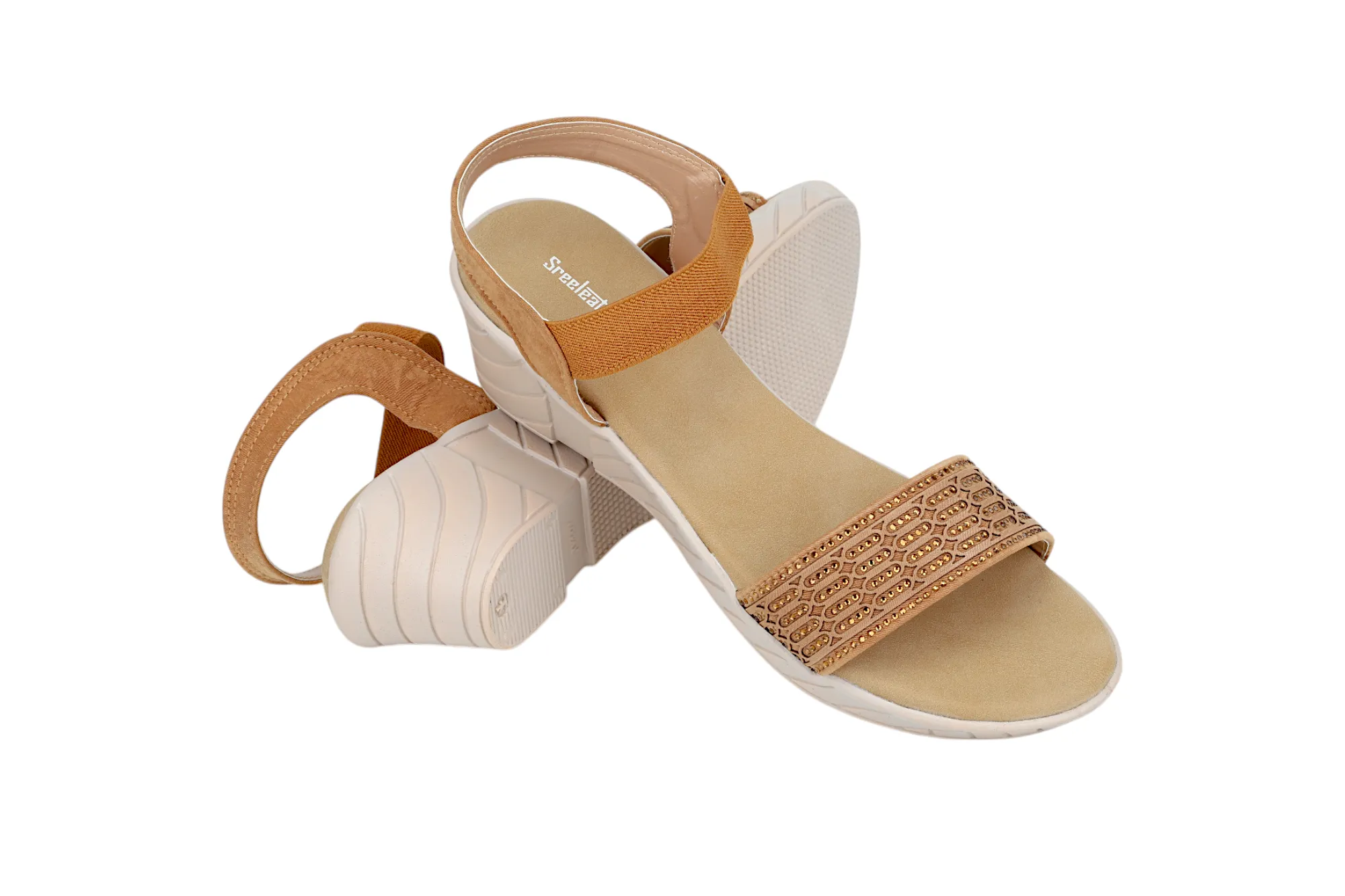 LADIES FANCY HEEL SANDAL 21026