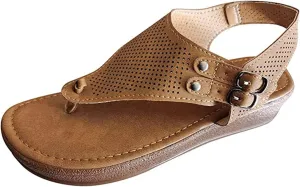 Ladmiple Sandals for Women Fashion Flip Flops Platform Sandal Casual Beach Travel Clip Toe Slipppers Shoes Dressy Summer