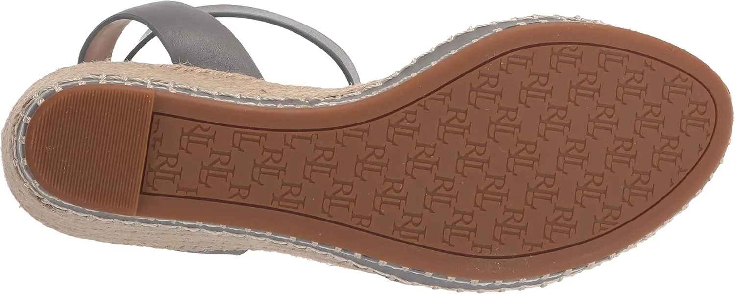 Lauren Ralph Lauren Women's Hilarie Leather Espadrille Platform