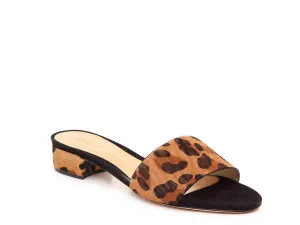 Leopard Schutz Women's Brown Slide Sandal Elke Timely John Reliable service Print Sandals Mule