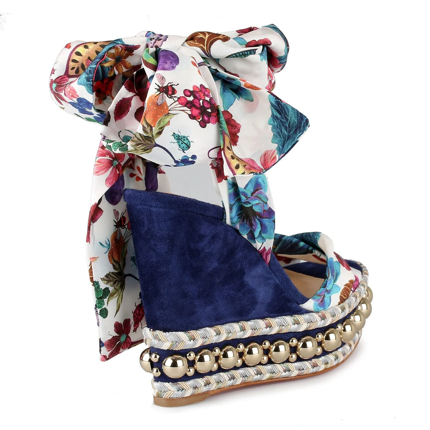 Levantinana 120 blue suede espardrilles