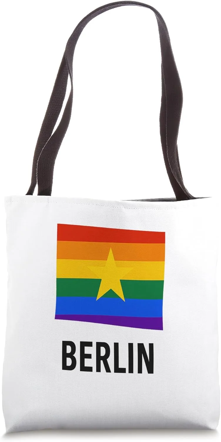 LGBT Berlin Rainbow Flag Unity Pride Culture Tote Bag