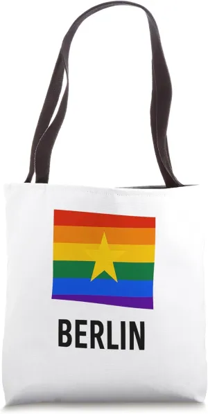 LGBT Berlin Rainbow Flag Unity Pride Culture Tote Bag