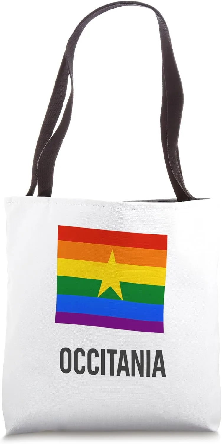 LGBT Occitania Rainbow Flag Unity Pride Culture Tote Bag