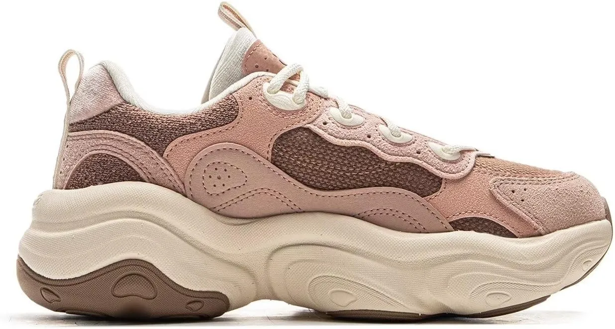 LI-NING MIA 2 Women's Classic Casual Shoes Fashion Thick Soled Height Increasing Leisure Shoes AGCV002