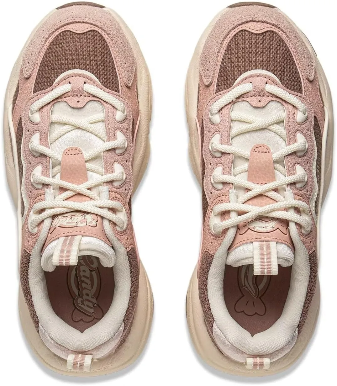 LI-NING MIA 2 Women's Classic Casual Shoes Fashion Thick Soled Height Increasing Leisure Shoes AGCV002