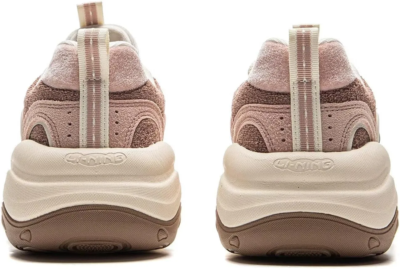LI-NING MIA 2 Women's Classic Casual Shoes Fashion Thick Soled Height Increasing Leisure Shoes AGCV002