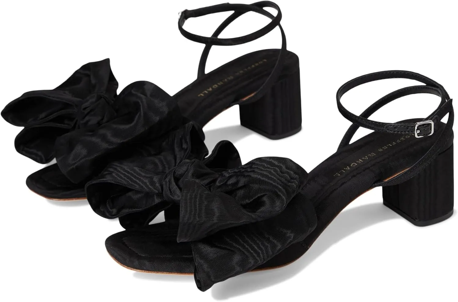 Loeffler Randall Women's Carmen Mid Heel Bow Sandals Pump