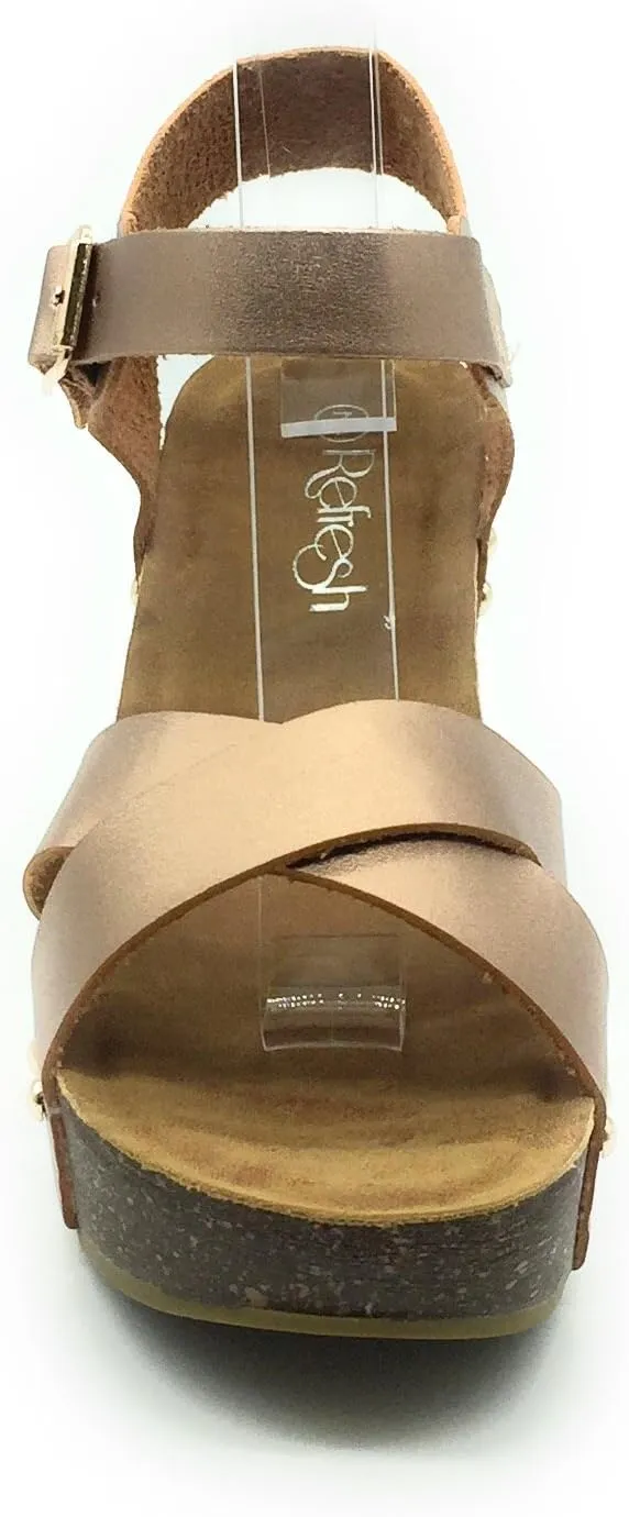Mara-05 Womens Ankle Strap Platform