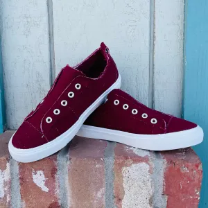Maroon Mondays Canvas Shoe