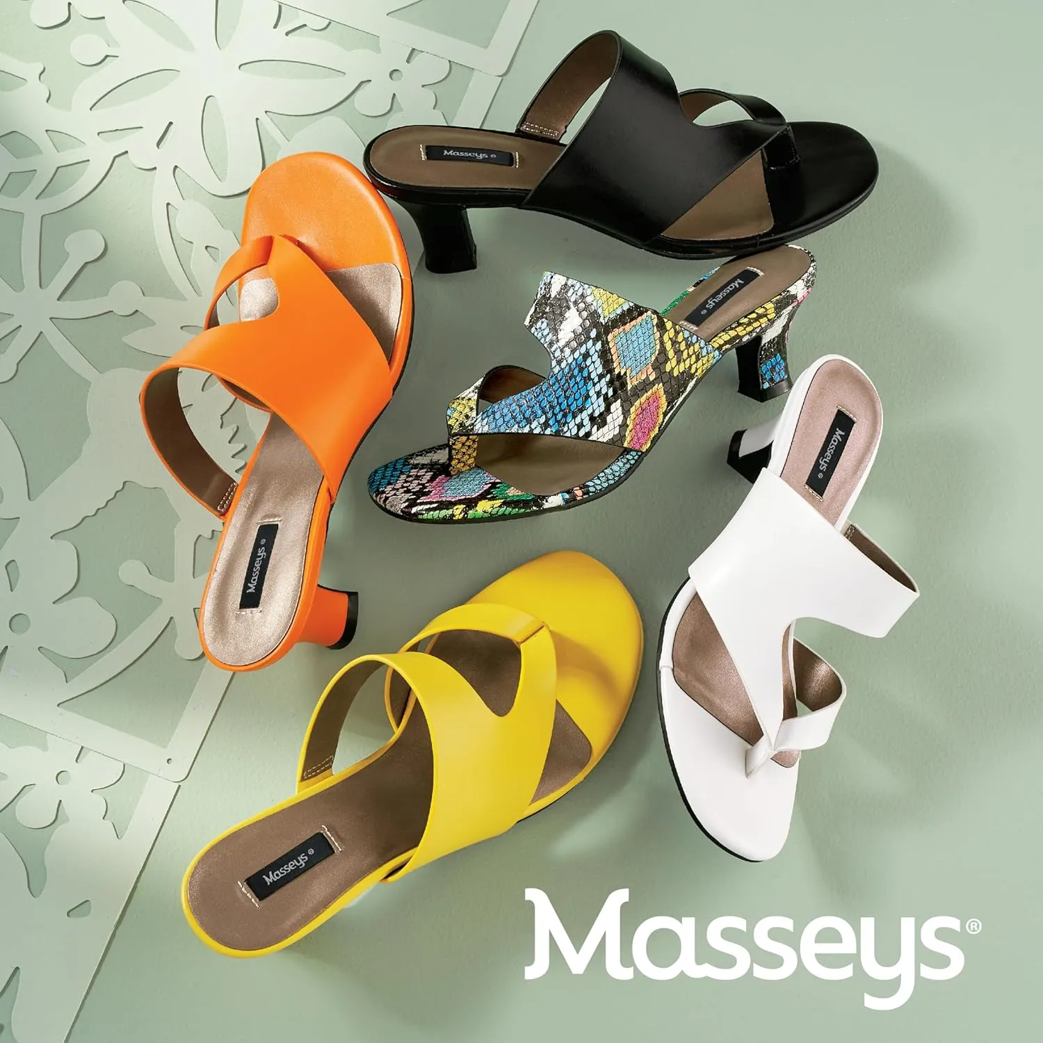 Masseys Women's Arden Low Heel Dress Sandal