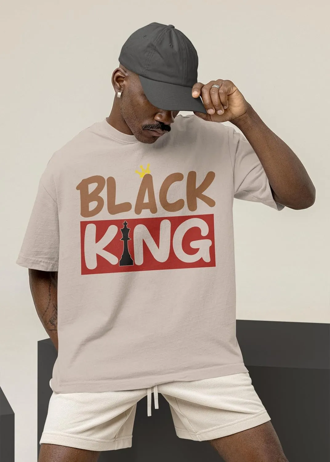 Max 1 Big Head Origins Shirt, Black King Chess, Shirts Match Sneakers 2D Sand Sneaker T-Shirt Tee