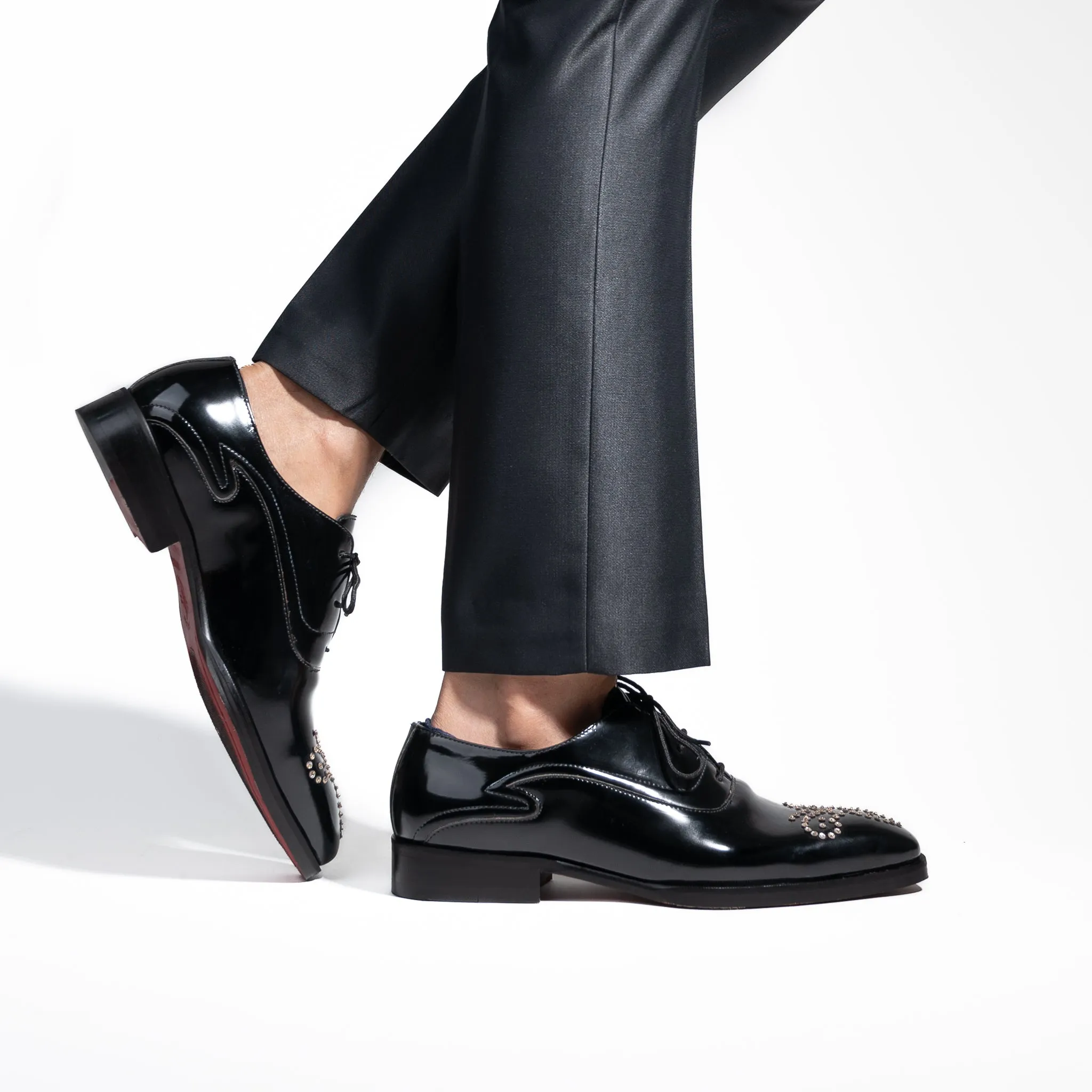 Men Luxury Leather Lace-Up Oxford Shoes