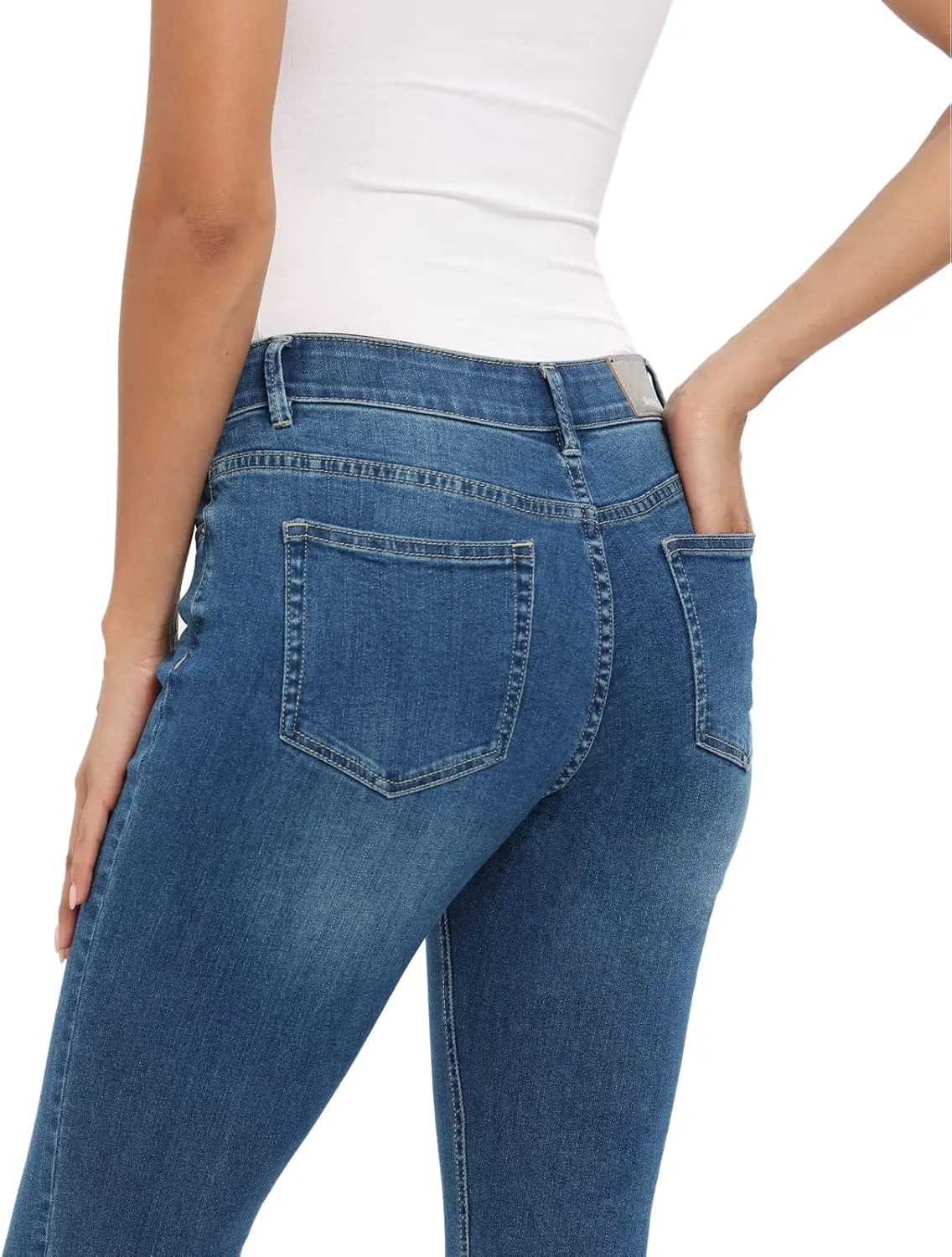 MetHera Women's Le Mel Classic Stretch Skinny Shaping Jeans