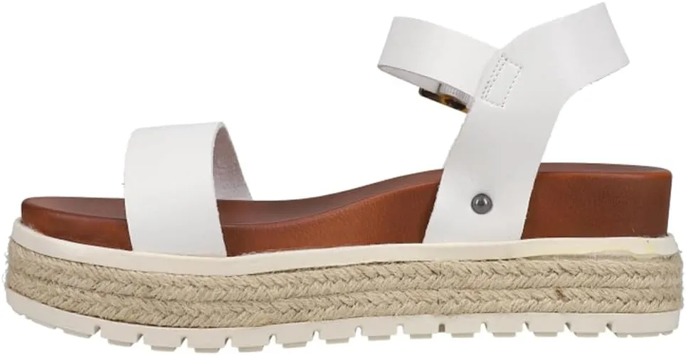 MIA Shoes Kiera Womens Platform Sandals, Espadrille Raffia Sole