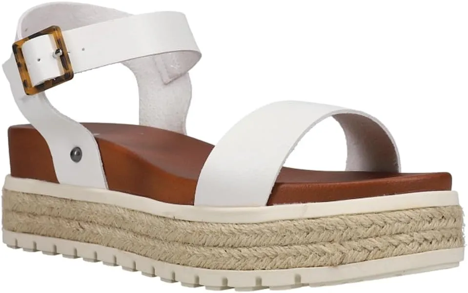 MIA Shoes Kiera Womens Platform Sandals, Espadrille Raffia Sole